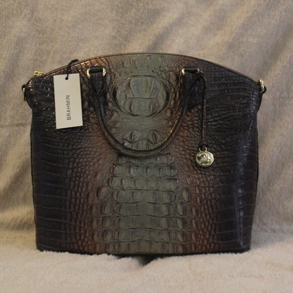 Brahmin Large Duxbury Satchel Smoky Quartz Ombre Melbourne - Picture 14 of 14